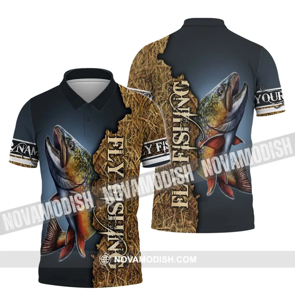 Unisex Shirt - Custom Name Fishing Shirt Fly Fishing Polo Shirt / S T-shirt