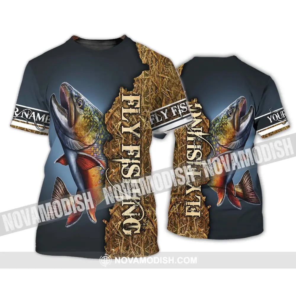 Unisex Shirt - Custom Name Fishing Shirt Fly Fishing T-Shirt / S T-shirt