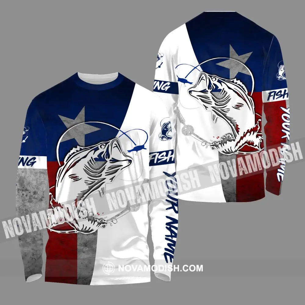 Unisex Shirt - Custom Name Fishing Shirt For Fishing Lover Long Sleeve Shirt / S T-shirt