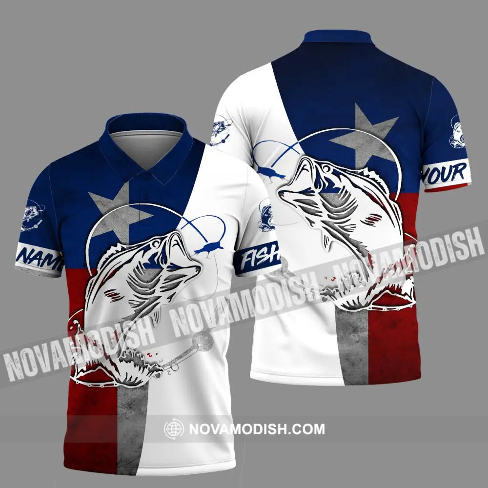 Unisex Shirt - Custom Name Fishing Shirt For Fishing Lover Polo Shirt / S T-shirt