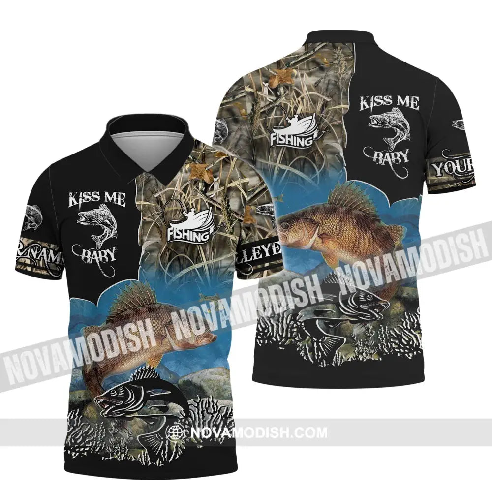 Unisex Shirt - Custom Name Shirt Fishing Shirt - Gift for Fishing Lovers Polo Shirt / S T-shirt