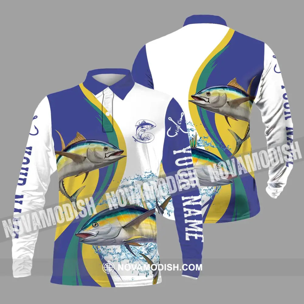 Unisex Shirt - Custom Name Fishing Shirt Hooking Fishing Long Sleeve Polo / S T-shirt