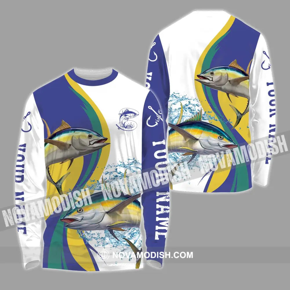 Unisex Shirt - Custom Name Fishing Shirt Hooking Fishing Long Sleeve Shirt / S T-shirt