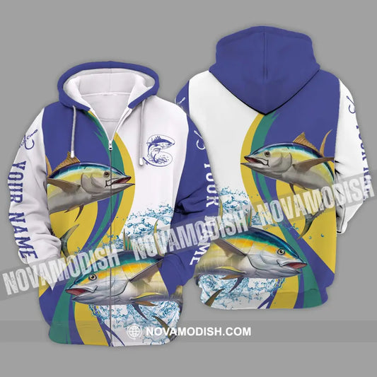 Unisex Shirt - Custom Name Fishing Shirt Hooking Fishing Zipper Hoodie / S T-shirt