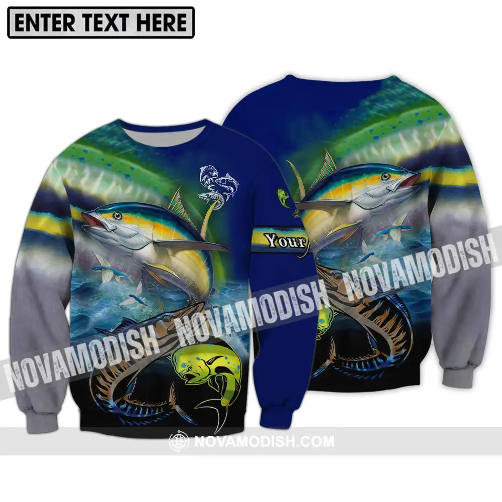 Unisex Shirt - Custom Name Fishing Shirt Long Sleeve / S T-shirt