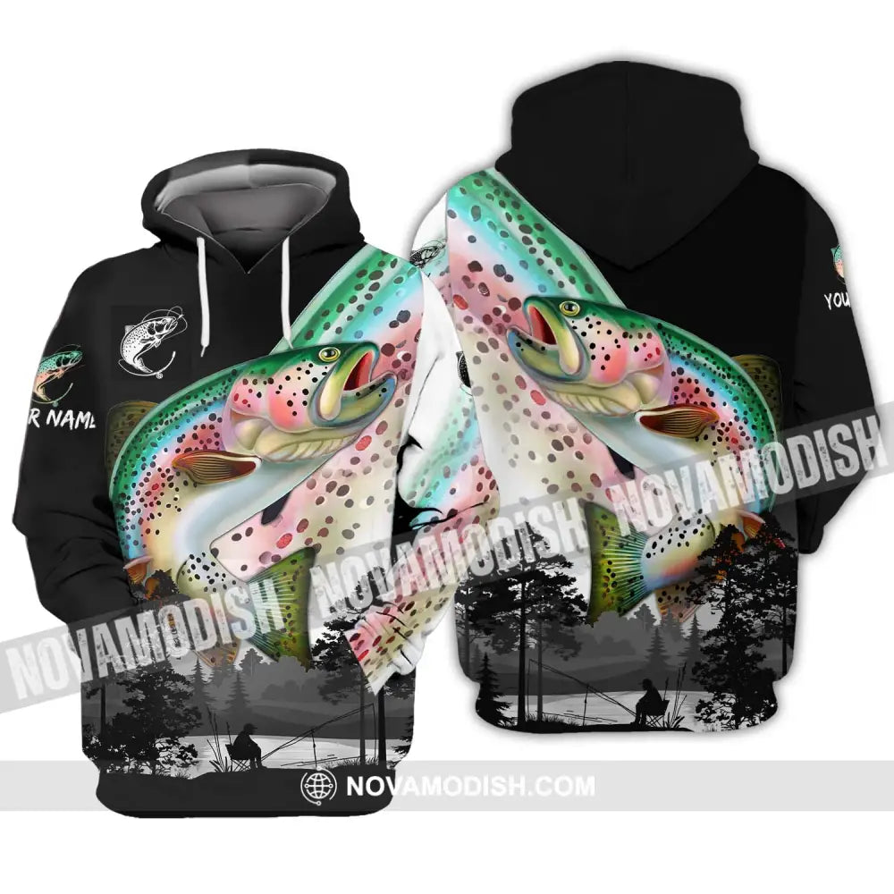 Unisex Shirt - Custom Name Fishing Lover Shirt Fishing By The Lake Hoodie / S T-shirt