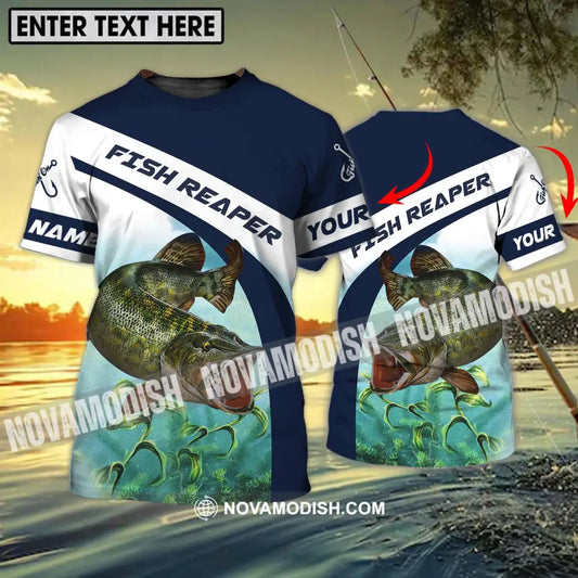 Unisex Shirt - Custom Name Fishing Lover Shirt Fish Reaper T-shirt