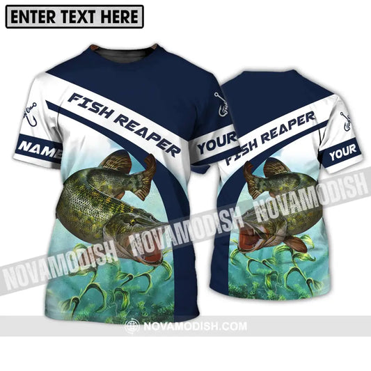 Unisex Shirt - Custom Name Fishing Lover Shirt Fish Reaper T-Shirt / S T-shirt