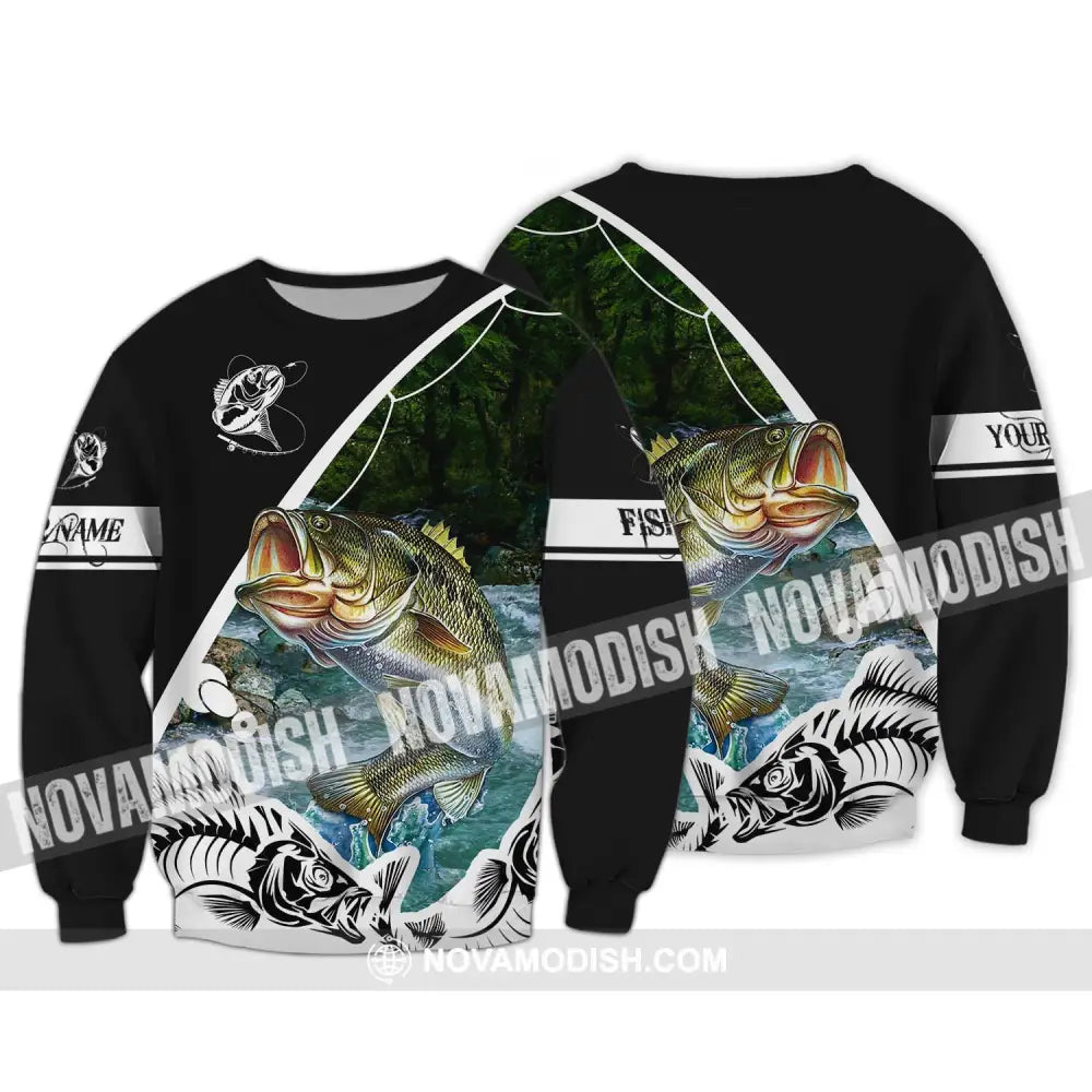Unisex Shirt - Custom Name Fishing Lover Shirt Long Sleeve / S T-shirt