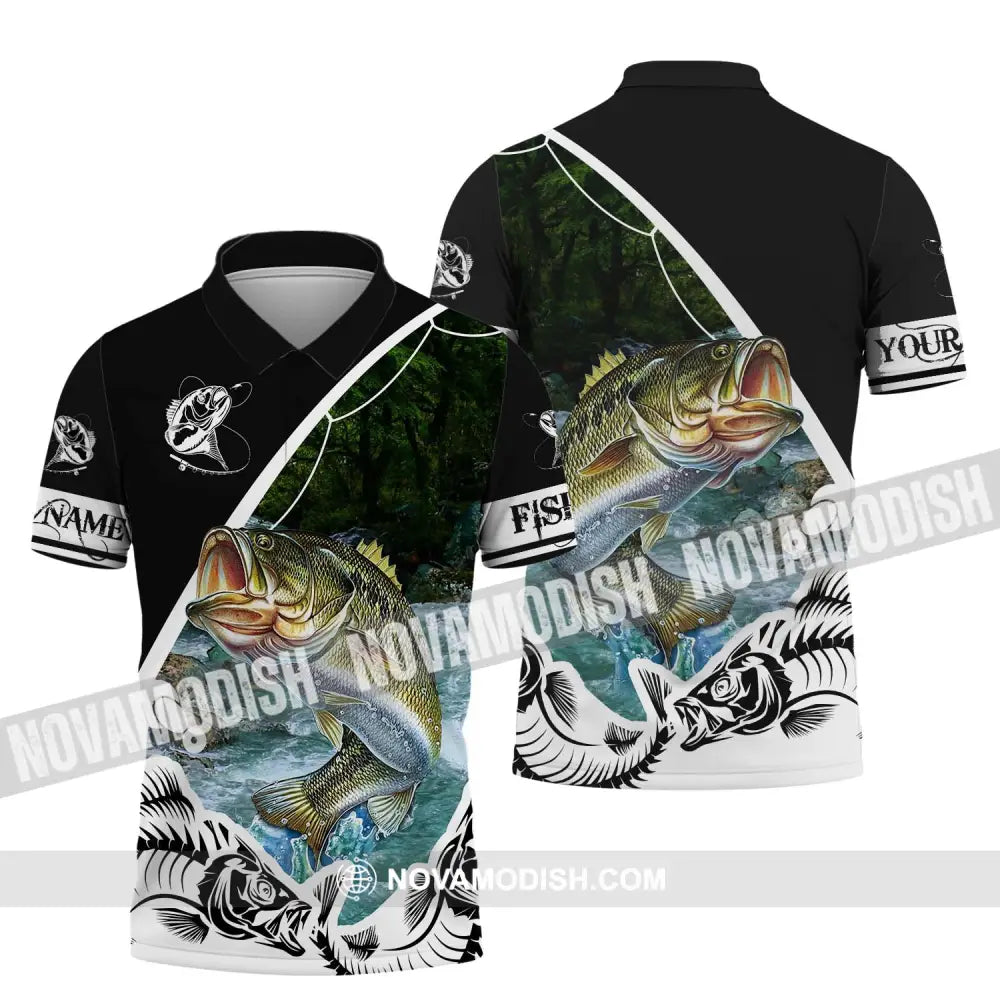 Unisex Shirt - Custom Name Fishing Lover Shirt Polo Shirt / S T-shirt