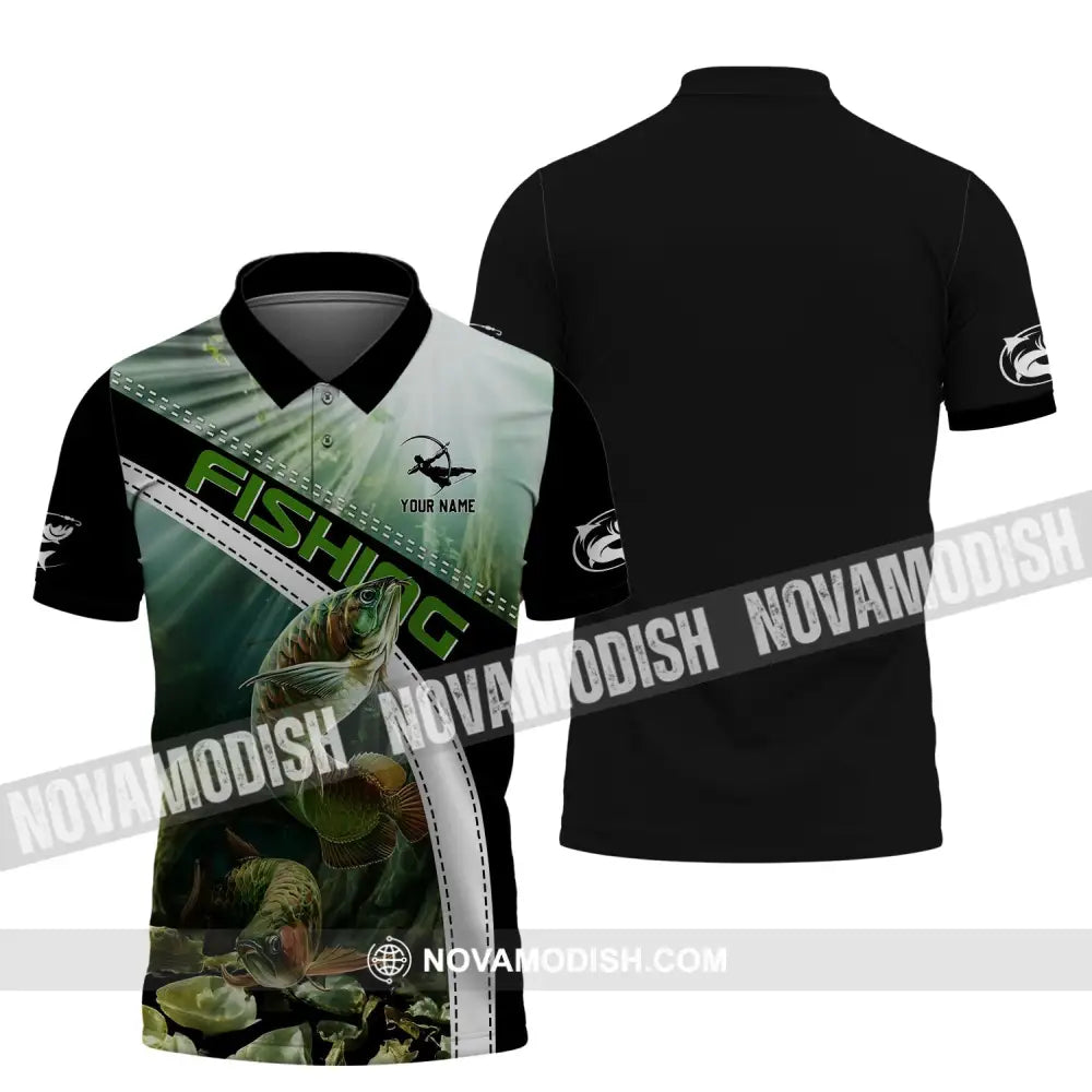 Unisex Shirt - Custom Name Fishing Lover Shirt Polo Shirt / S T-shirt
