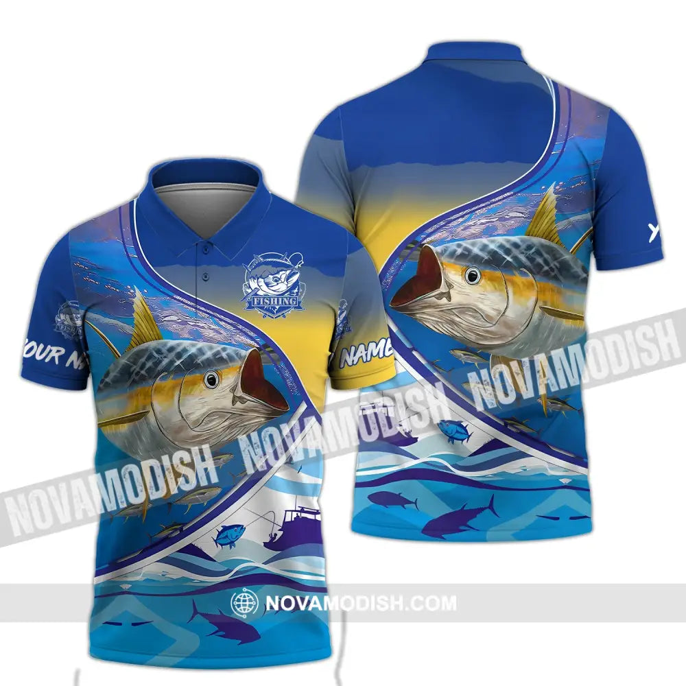 Unisex Shirt - Custom Name Fishing On Fishing Shirt Polo Shirt / S T-shirt