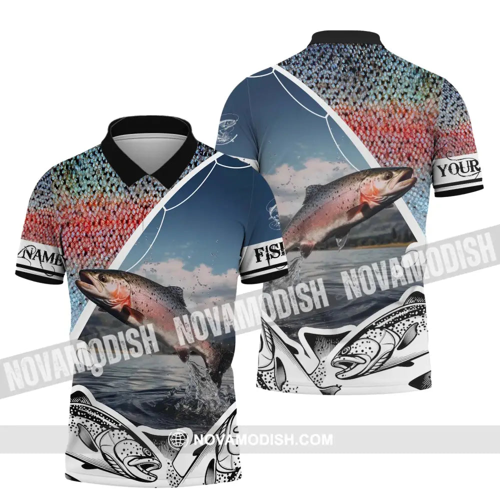 Unisex Shirt - Custom Name Fishing Shirt Polo Shirt / S T-shirt