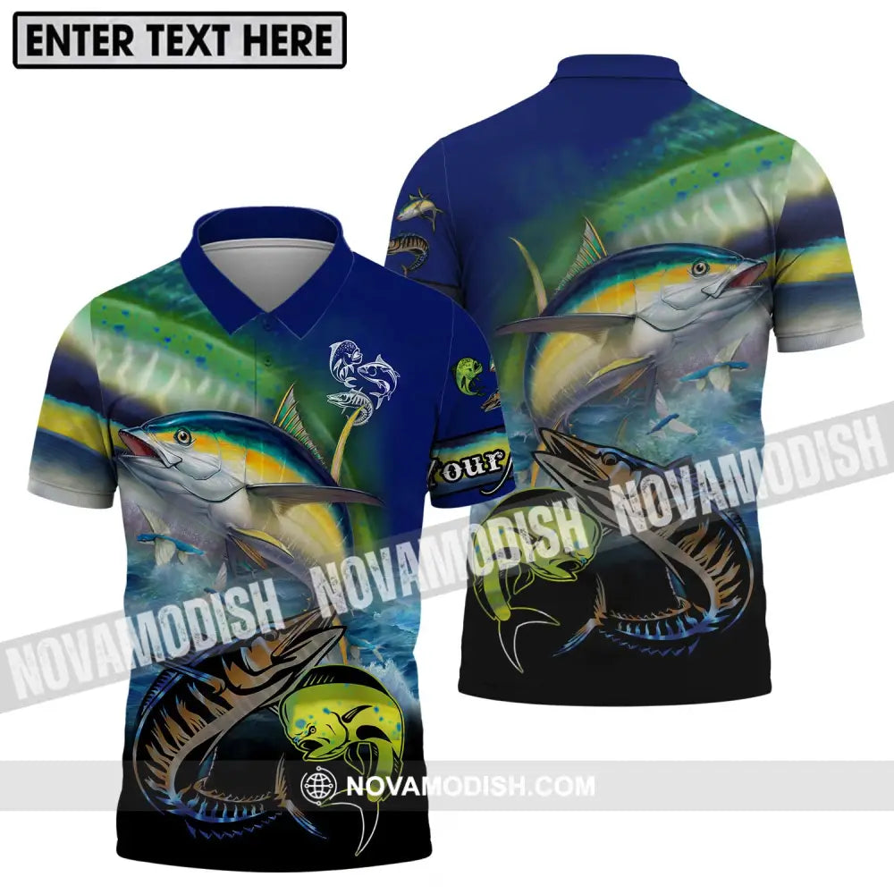 Unisex Shirt - Custom Name Fishing Shirt Polo Shirt / S T-shirt