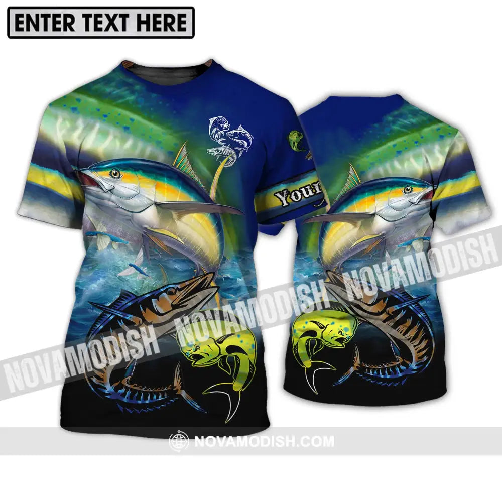 Unisex Shirt - Custom Name Fishing Shirt T-Shirt / S T-shirt