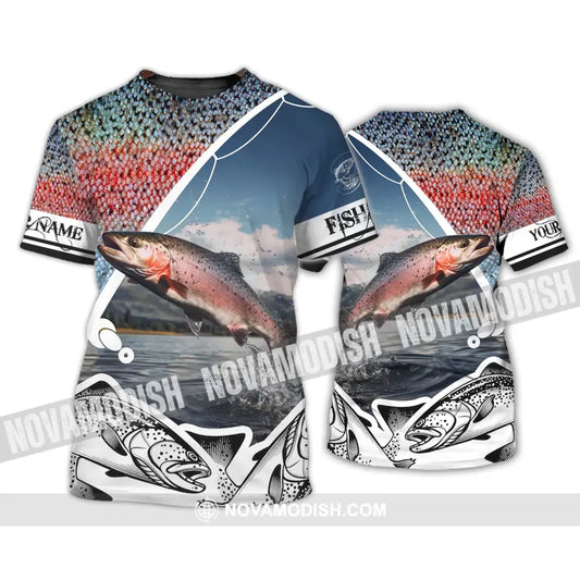 Unisex Shirt - Custom Name Fishing Shirt T-Shirt / S T-shirt