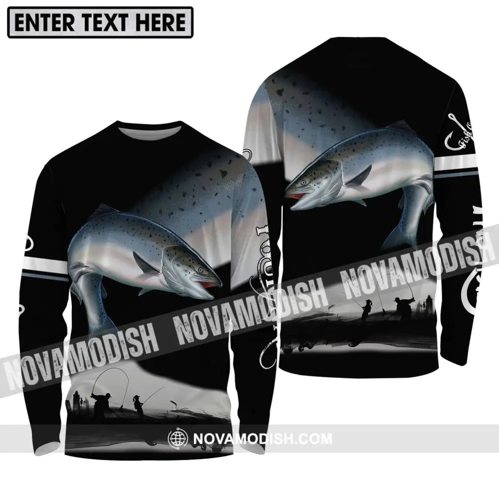 Unisex Shirt - Custom Name Fishing Team Shirt Long Sleeve Shirt / S T-shirt