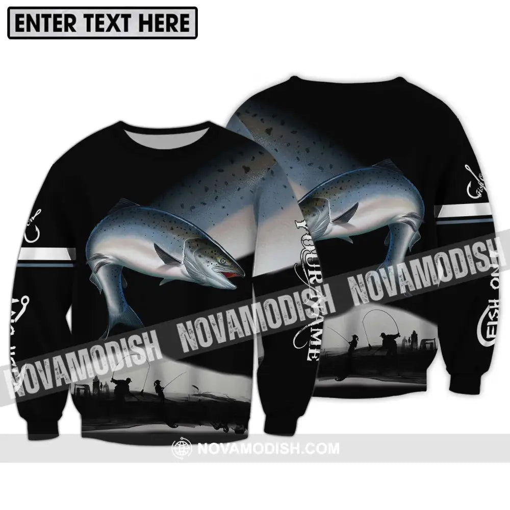 Unisex Shirt - Custom Name Fishing Team Shirt Long Sleeve / S T-shirt