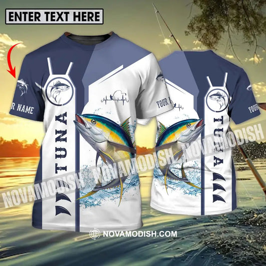 Unisex Shirt - Custom Name Fishing Shirt Tuna Fishing T-shirt