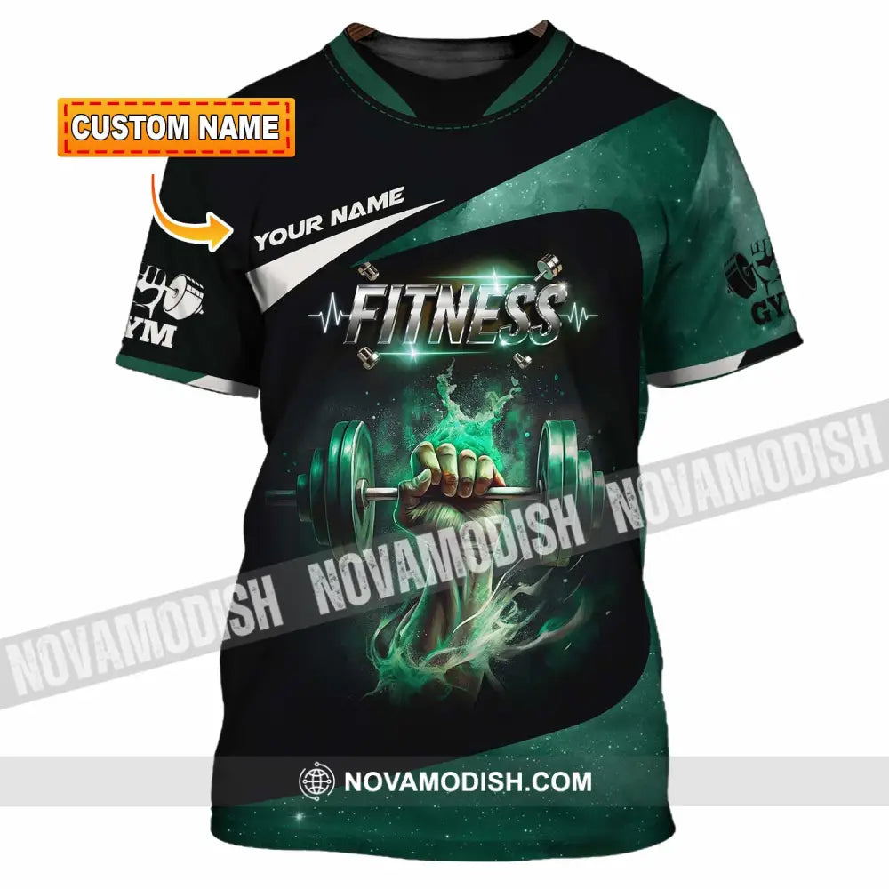 Unisex Shirt Custom Name Fitness Gym Lover Gift T-Shirt