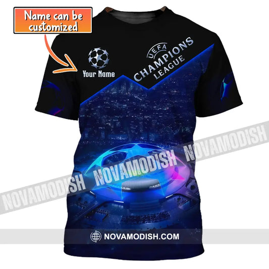 Unisex Shirt Custom Name Football T-Shirt Uefa Gift For Lover