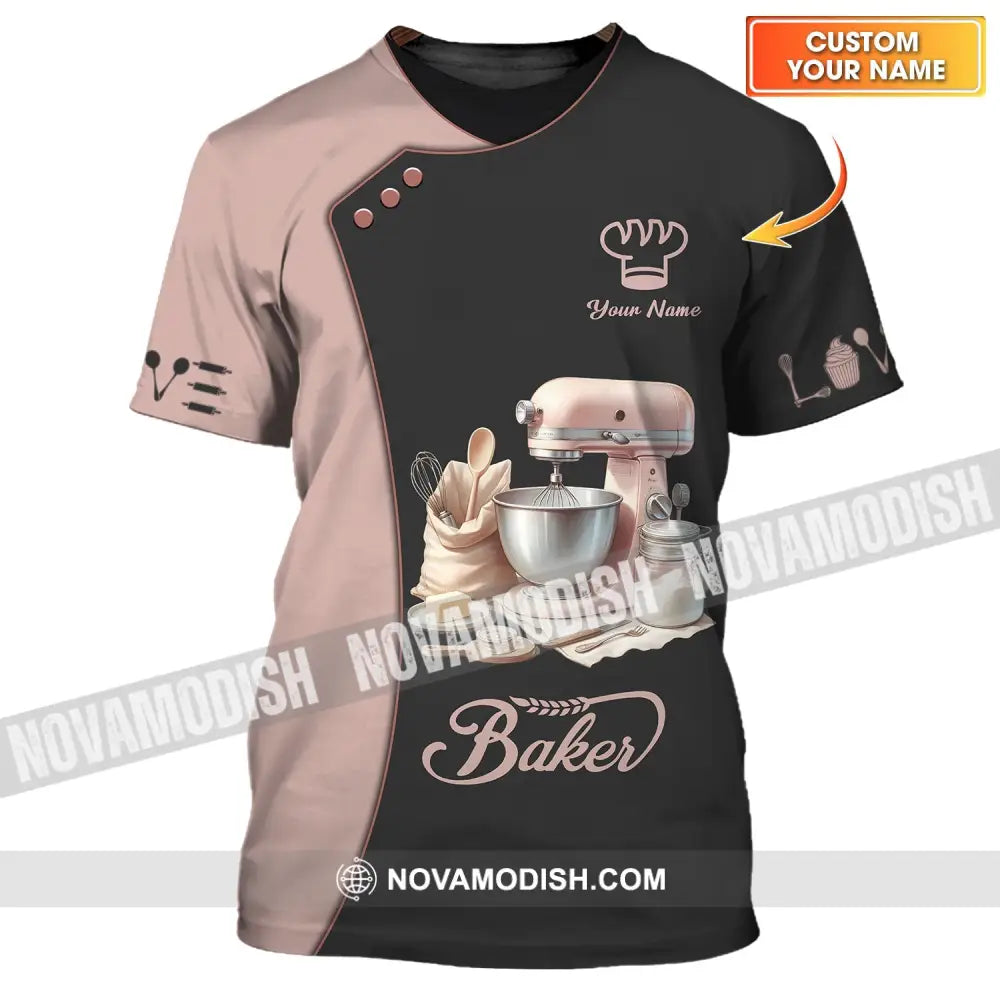 Unisex Shirt - Custom Name Shirt For Baker T-shirt