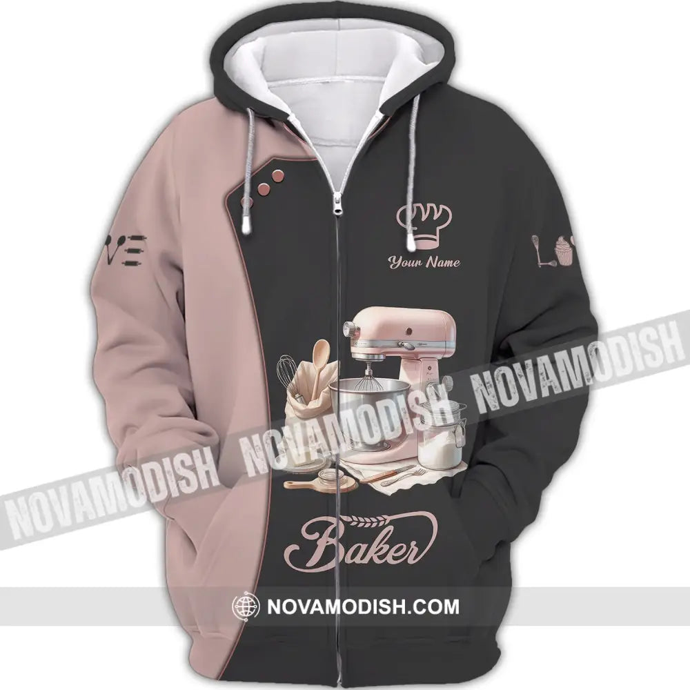 Unisex Shirt - Custom Name Shirt For Baker Zipper Hoodie / S T-shirt
