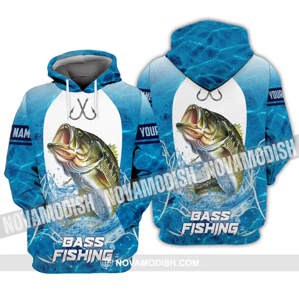 Unisex Shirt Custom Name For Bass Fishing Lover Hoodie Polo Long Sleeve / S T-Shirt