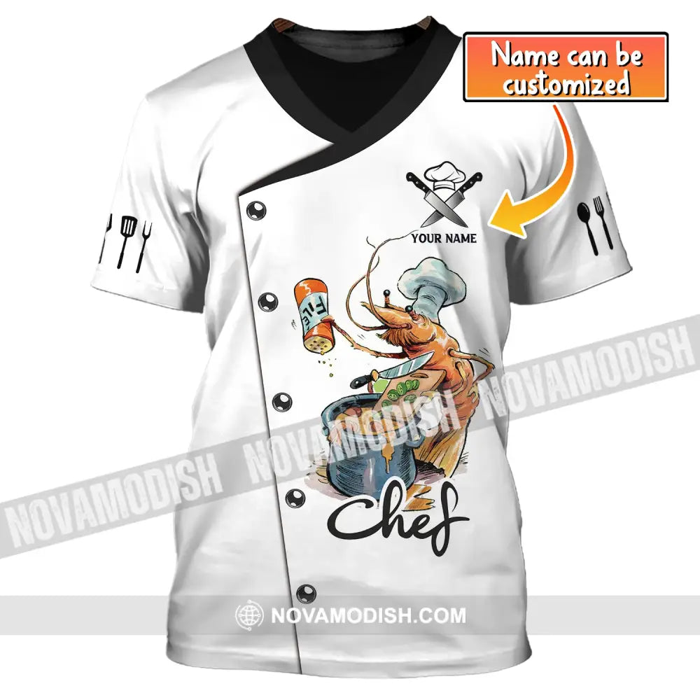 Unisex Shirt Custom Name For Chef Chefs T-Shirt Apparel T-Shirt