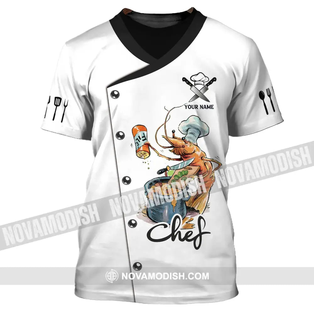 Unisex Shirt Custom Name For Chef Chefs T-Shirt Apparel T-Shirt / S