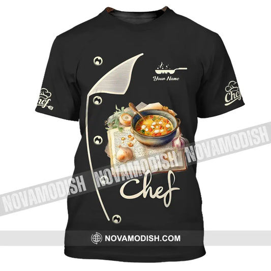 Unisex Shirt - Custom Name Shirt For Chef - Cooking Recipe T-Shirt / S T-shirt