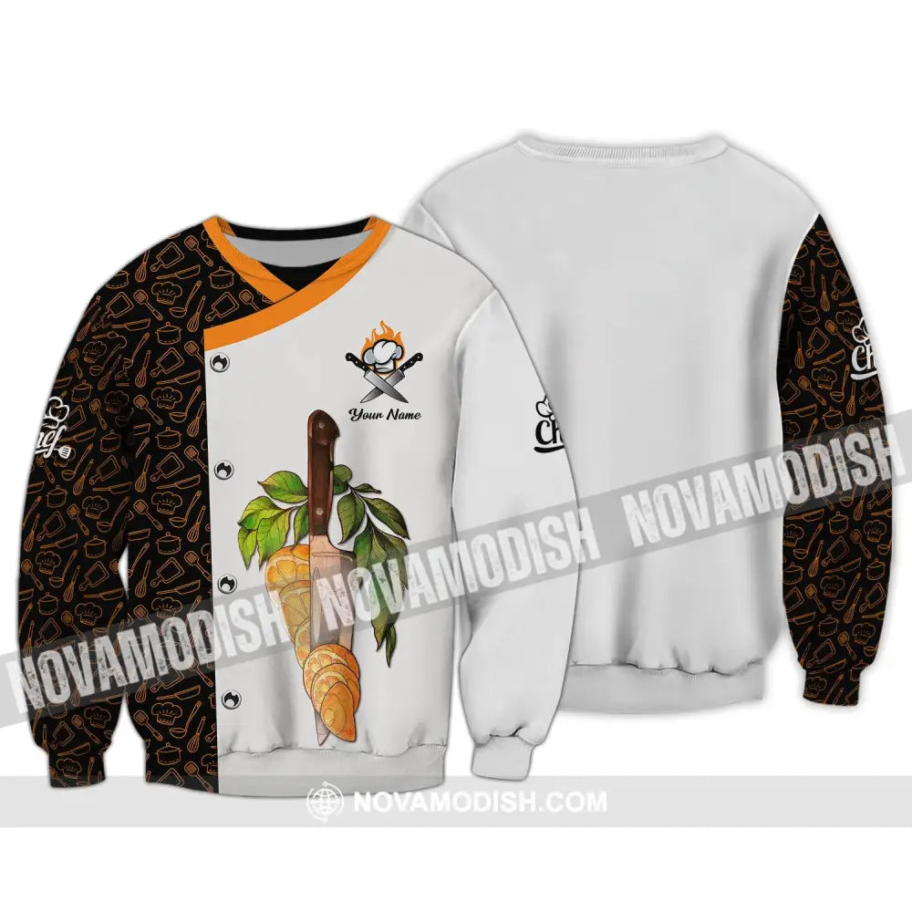 Unisex Shirt - Custom Name Shirt For Chef Fruit Long Sleeve / S T-shirt