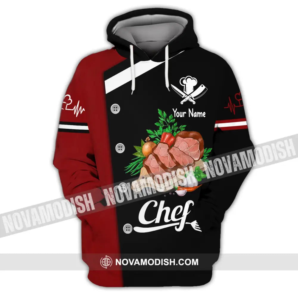 Unisex Shirt Custom Name For Chef Hoodie Apparel / S T-Shirt