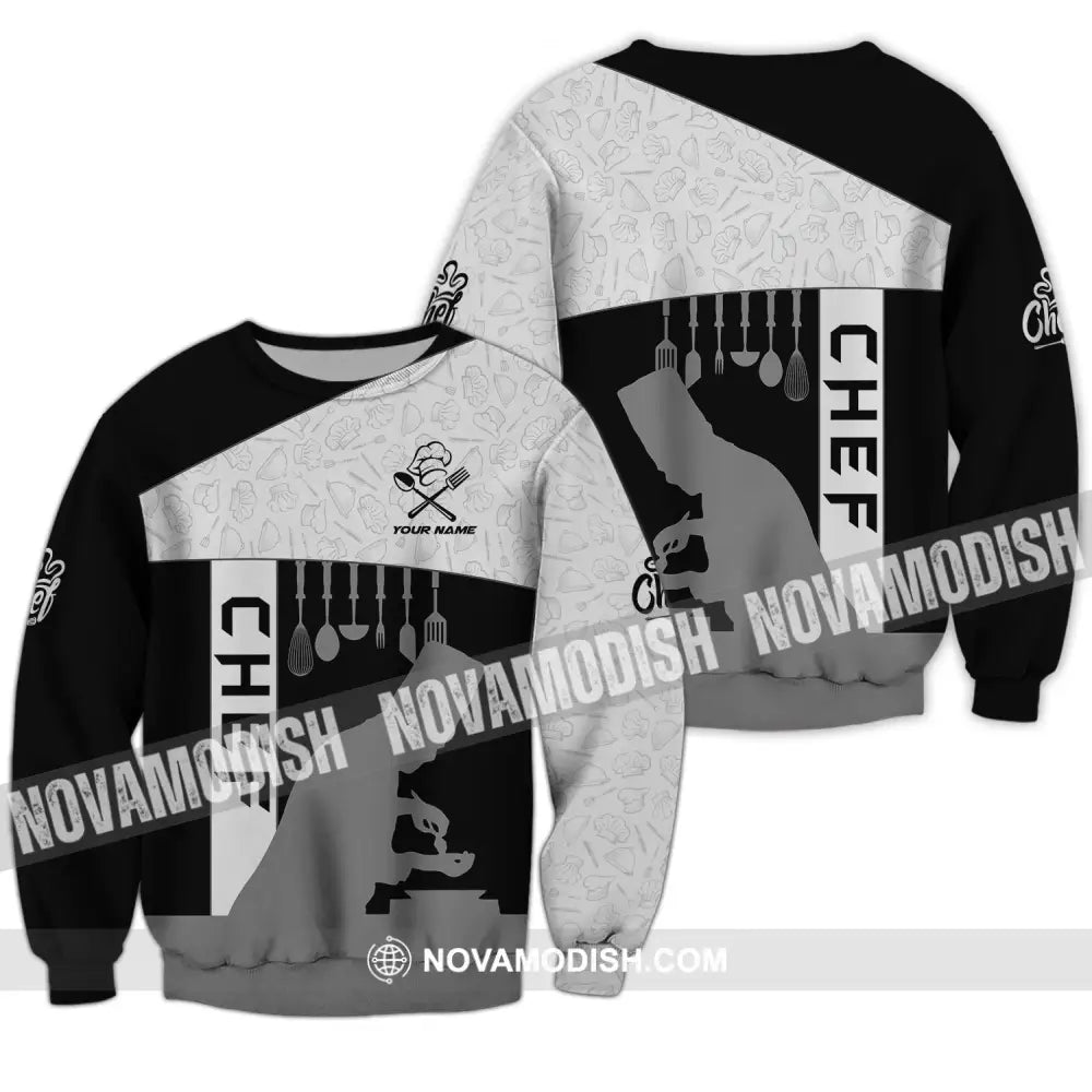 Unisex Shirt - Custom Name Shirt For Chef Master Chef Long Sleeve / S T-shirt