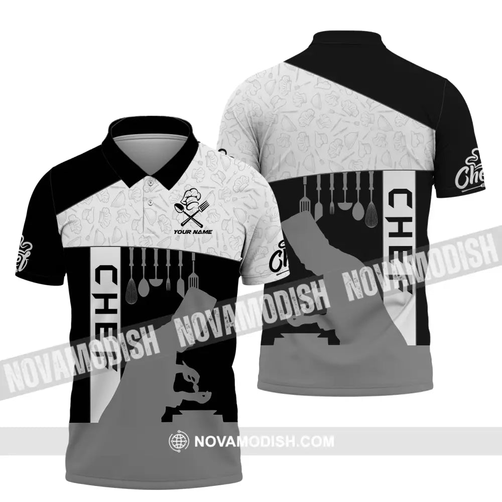 Unisex Shirt - Custom Name Shirt For Chef Master Chef Polo Shirt / S T-shirt