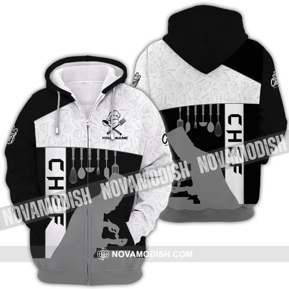 Unisex Shirt - Custom Name Shirt For Chef Master Chef Zipper Hoodie / S T-shirt