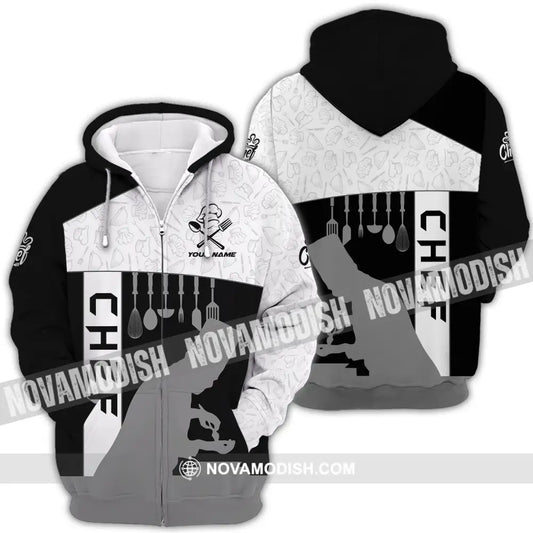 Unisex Shirt - Custom Name Shirt For Chef Master Chef Zipper Hoodie / S T-shirt