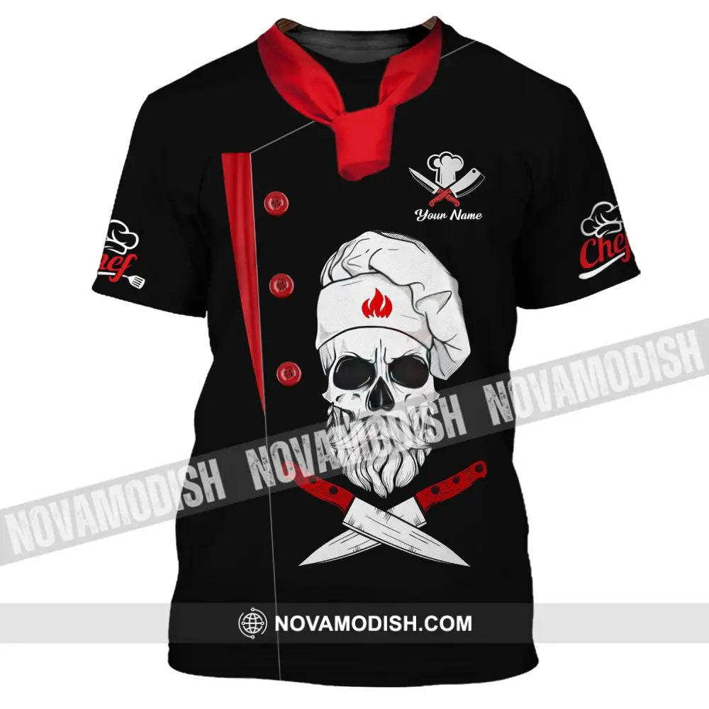 Unisex Shirt - Custom Name Shirt For Chef - Skullcap Chef T-Shirt / S T-shirt