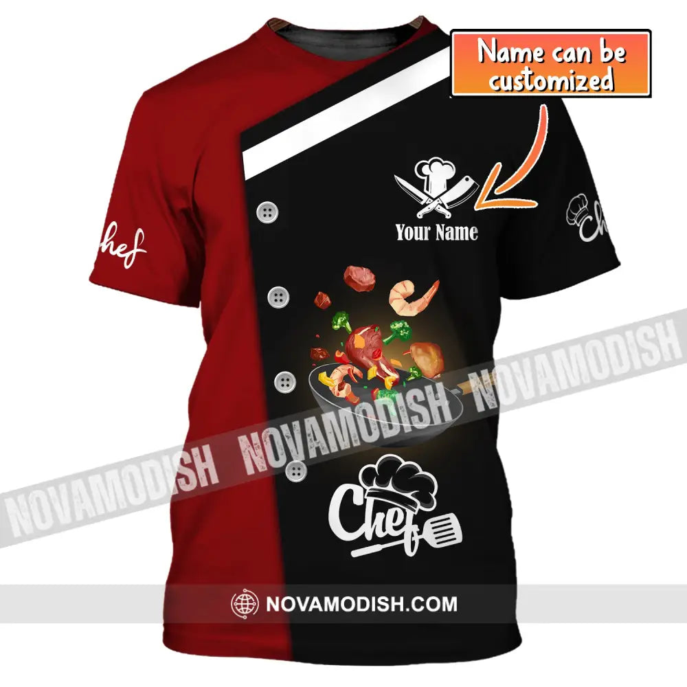 Unisex Shirt Custom Name For Chef T-Shirt Apparel T-Shirt