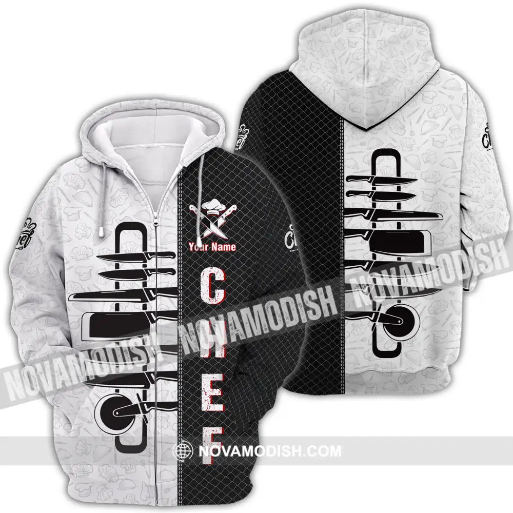 Unisex Shirt - Custom Name Shirt For Chef Zipper Hoodie / S T-shirt