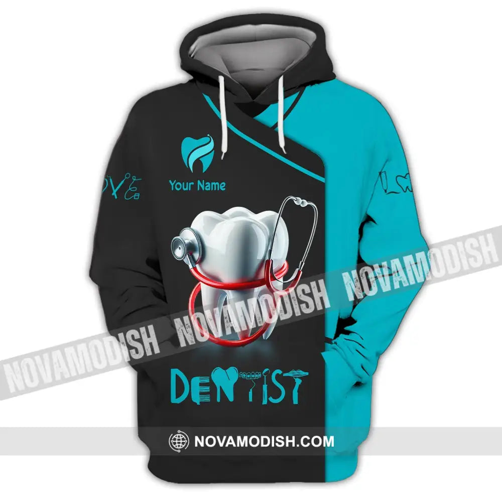 Unisex Shirt - Custom Name For Dentist Hoodie / S T-Shirt