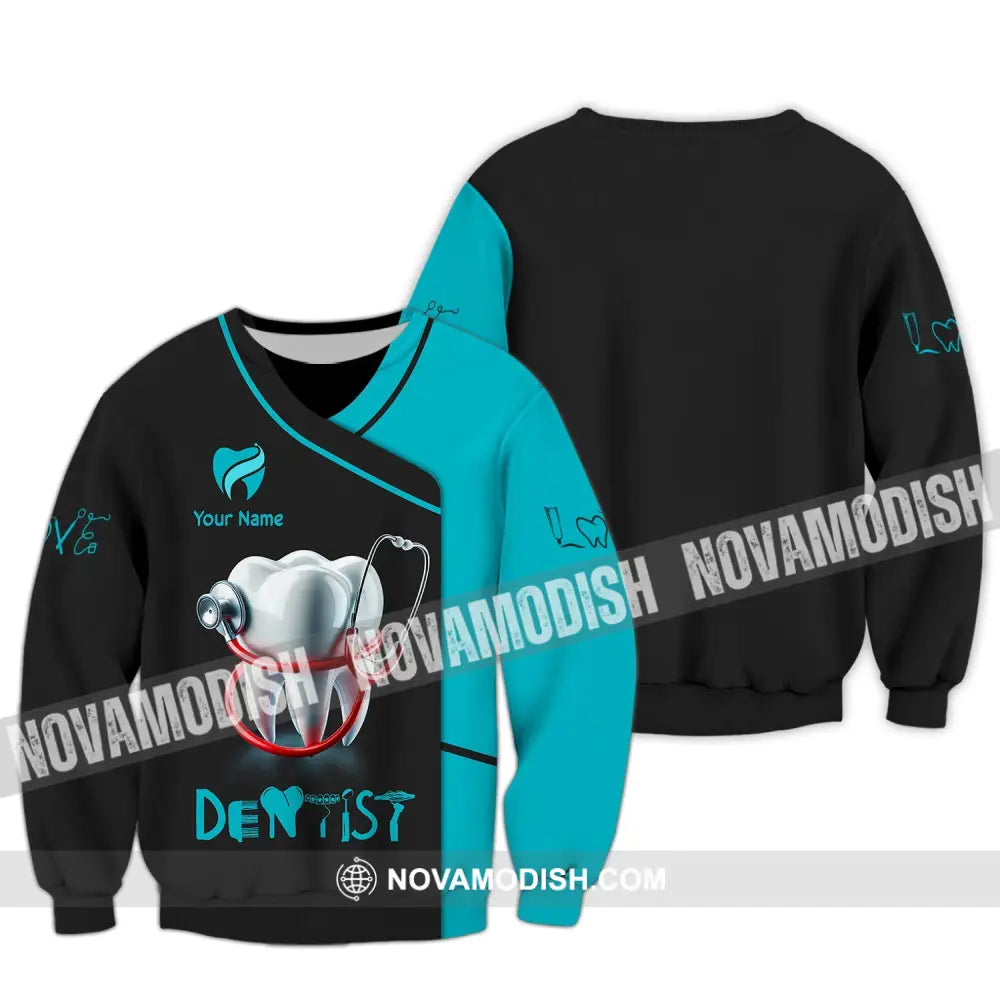 Unisex Shirt - Custom Name For Dentist Long Sleeve / S T-Shirt