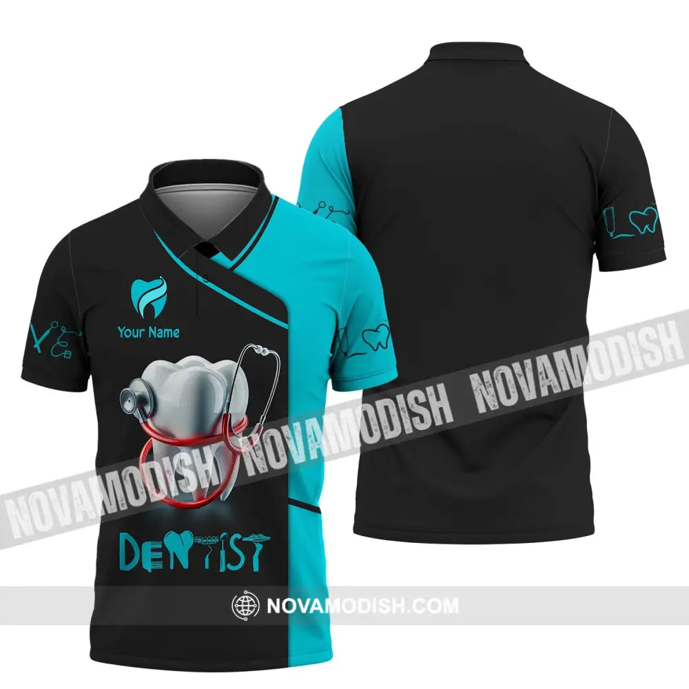 Unisex Shirt - Custom Name For Dentist Polo / S T-Shirt