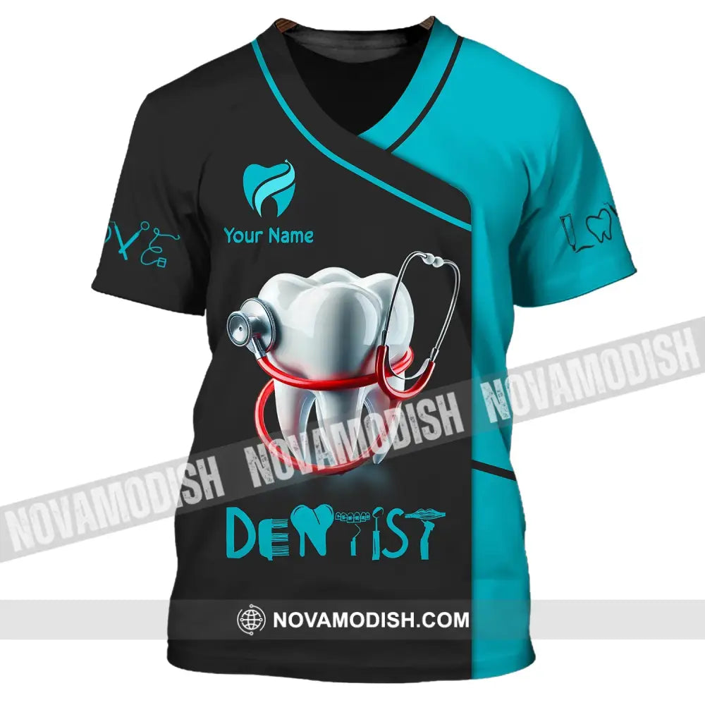 Unisex Shirt - Custom Name For Dentist T-Shirt / S T-Shirt