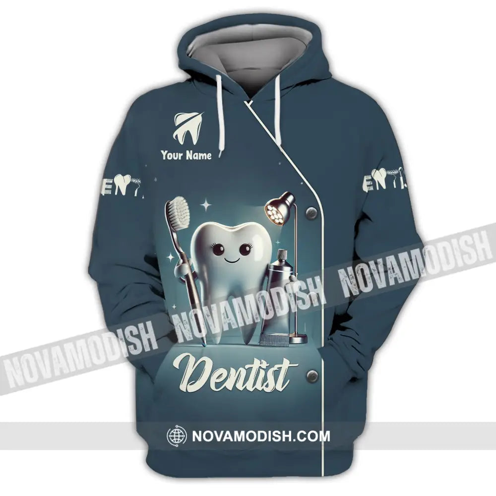 Unisex Shirt - Custom Name For Dentist Tooth Hoodie / S T-Shirt