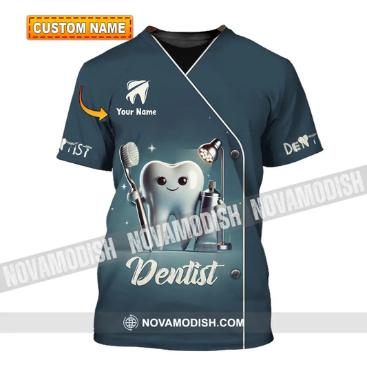 Unisex Shirt - Custom Name For Dentist Tooth T-Shirt