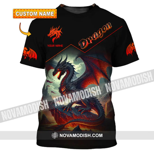 Unisex Shirt Custom Name For Dragon Lover T-Shirt Hoodie Long Sleeve T-Shirt