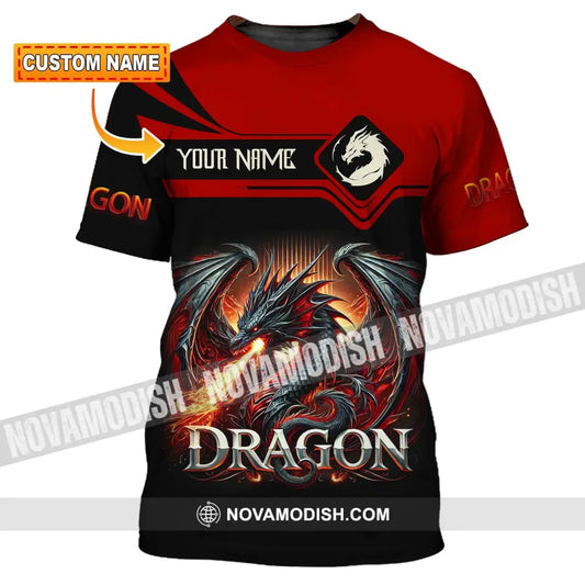 Unisex Shirt Custom Name For Dragon Lover T-Shirt Hoodie Long Sleeve T-Shirt