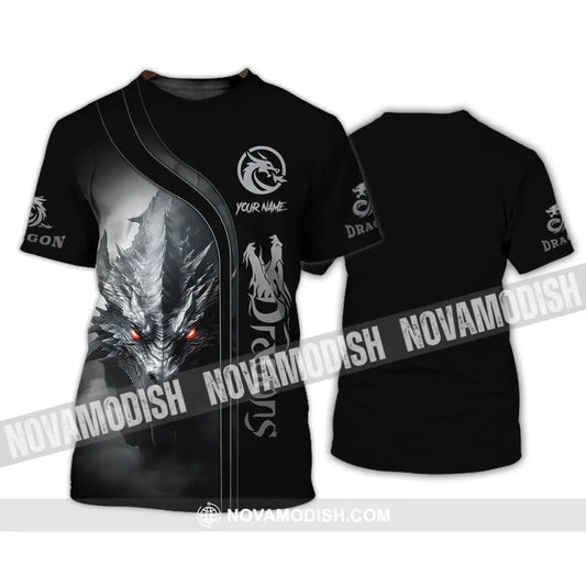 Unisex Shirt Custom Name For Dragon Lover T-Shirt Hoodie Long Sleeve / S T-Shirt
