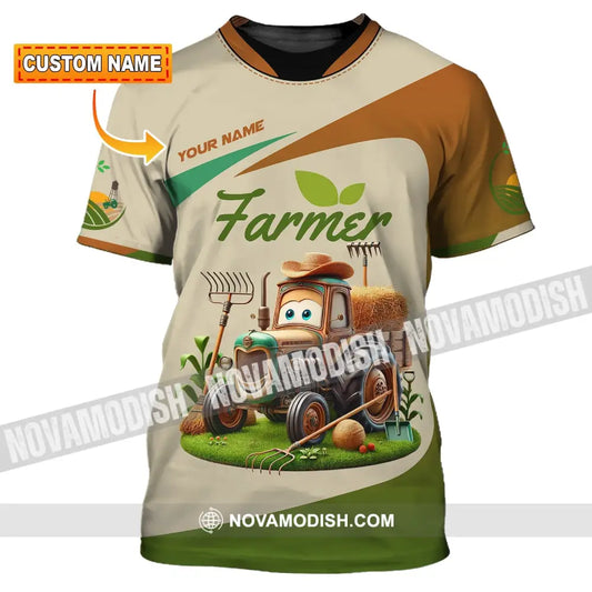 Unisex Shirt Custom Name For Farmer T-Shirt Hoodie Long Sleeve T-Shirt